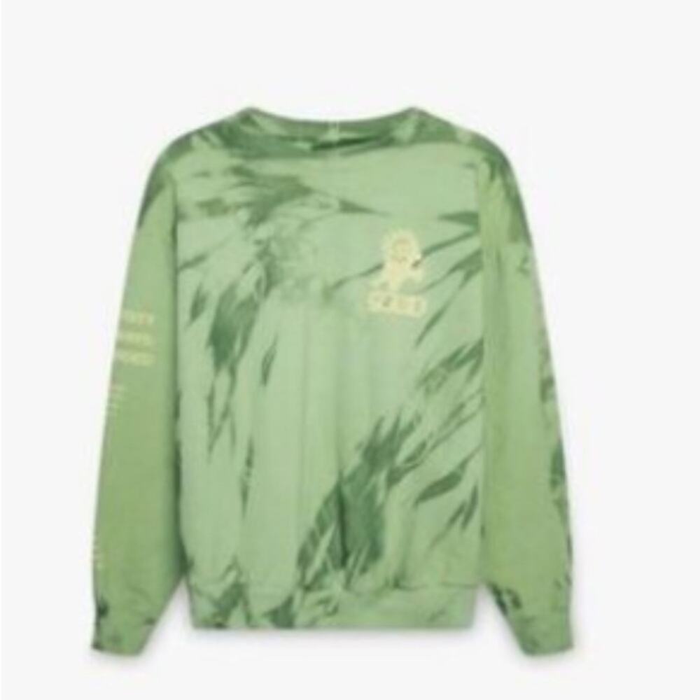 Seed Come Back As A Flower Green Tie Dye Sweatshirt